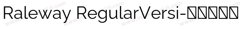 Raleway RegularVersi字体转换